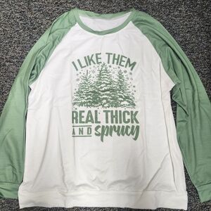 Christmas Tree Long Sleeve Shirt Size LARGE